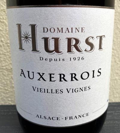 AUXERROIS Vieilles Vignes 2019
