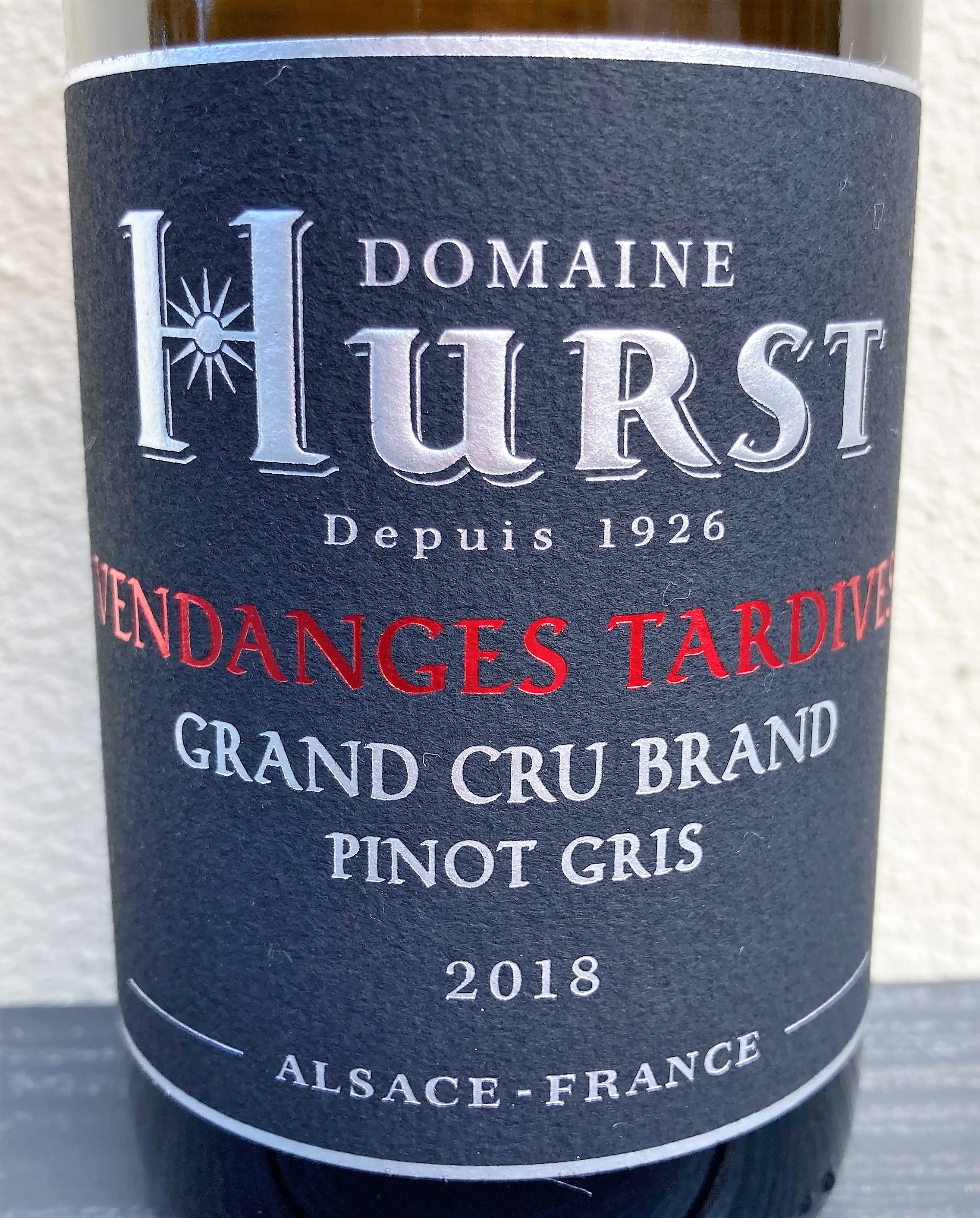 PINOT GRIS VENDANGES TARDIVES 2018 GRAND CRU BRAND - 50CL